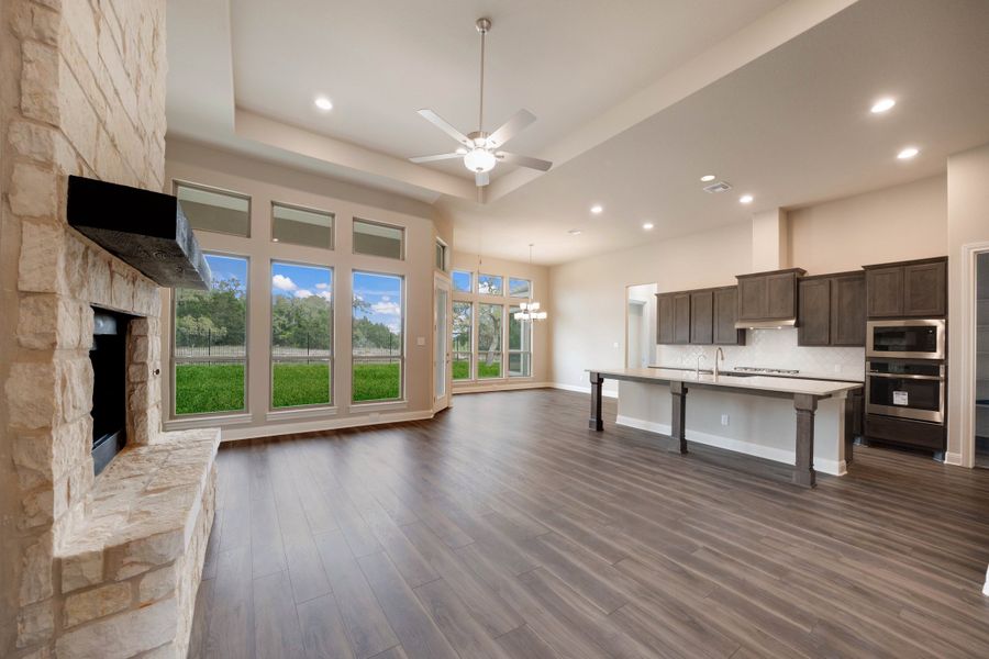 Representative unfurnished interior of a home built from the The Davinci by Whitestone Custom Homes in Johnson Ranch, Bulverde (Image 50).