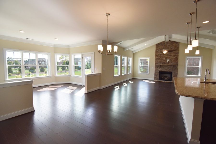 Representative furnished interior of a home built from the Cosmopolitan by Keystone Homes NC in Weybridge, Burlington (Image 7).