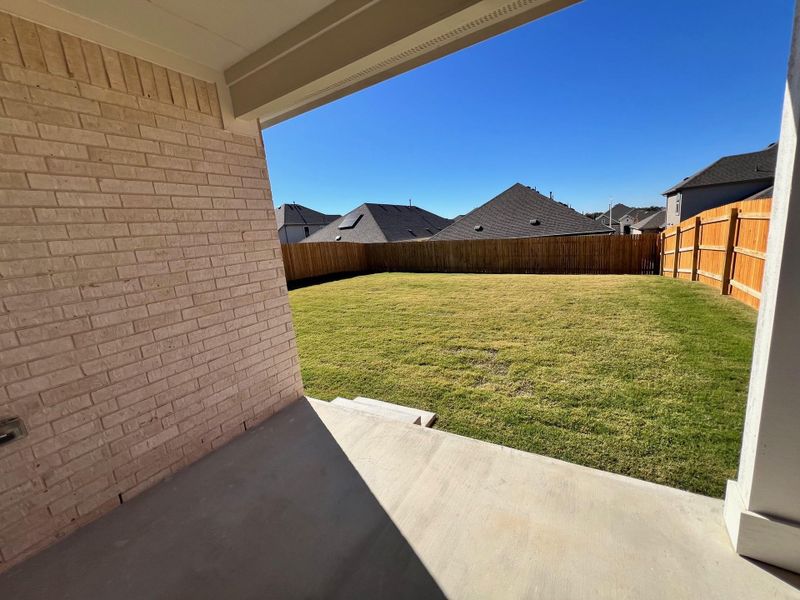 Exterior details and patio area of a home in Rosenbusch Ranch, Leander (Image 3). Exterior details and patio area of a home in Rosenbusch Ranch, Leander (Image 3).