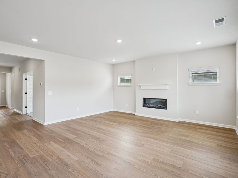 The Taylorsville floorplan with the Divine White interior package.