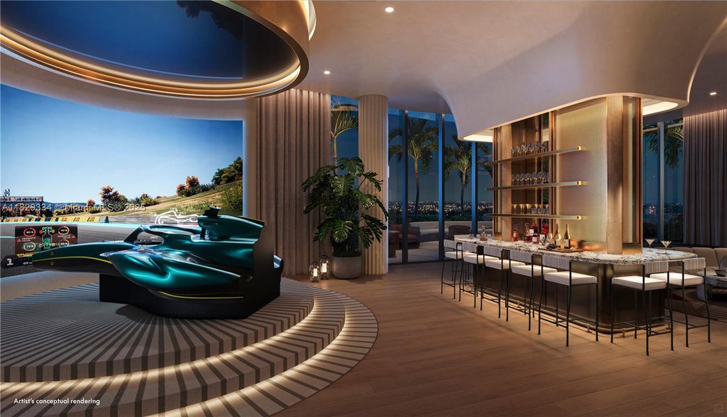 Furnished interior view inside a new home in , Pompano Beach (Image 6).