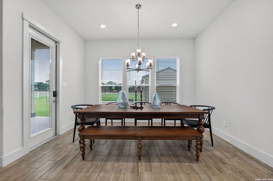 Furnished interior view inside a new home in Pradera Ridge, Floresville (Image 19).