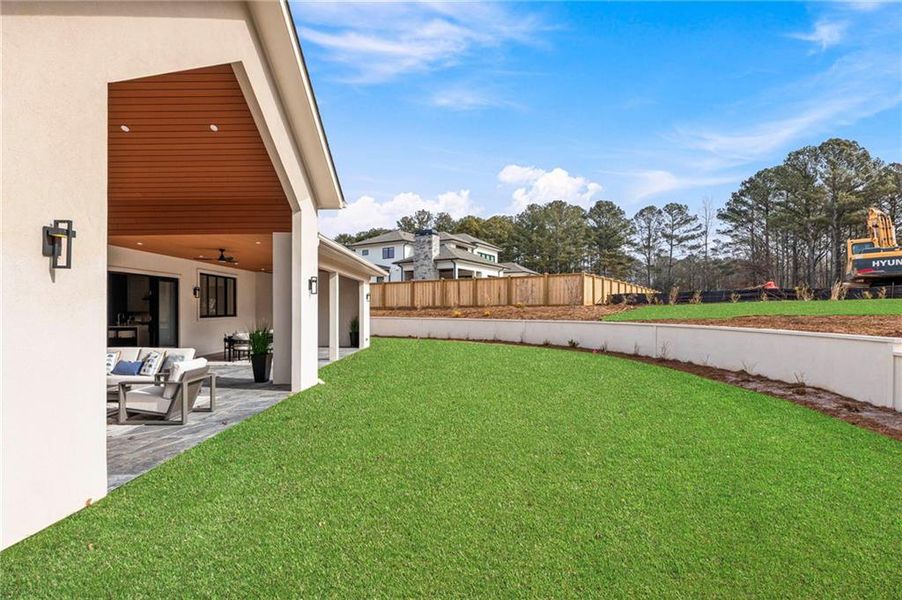 Exterior details and patio area of a home in , Suwanee (Image 28).