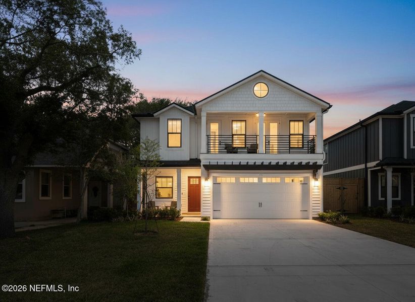 Front exterior of a new home in , Jacksonville Beach, FL, highlighting curb appeal (Image 2). Front exterior of a new home in , Jacksonville Beach, FL, highlighting curb appeal (Image 2).