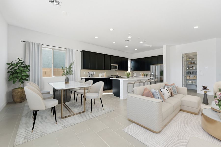 Furnished interior view inside a new home in Combs Ranch, San Tan Valley (Image 3).