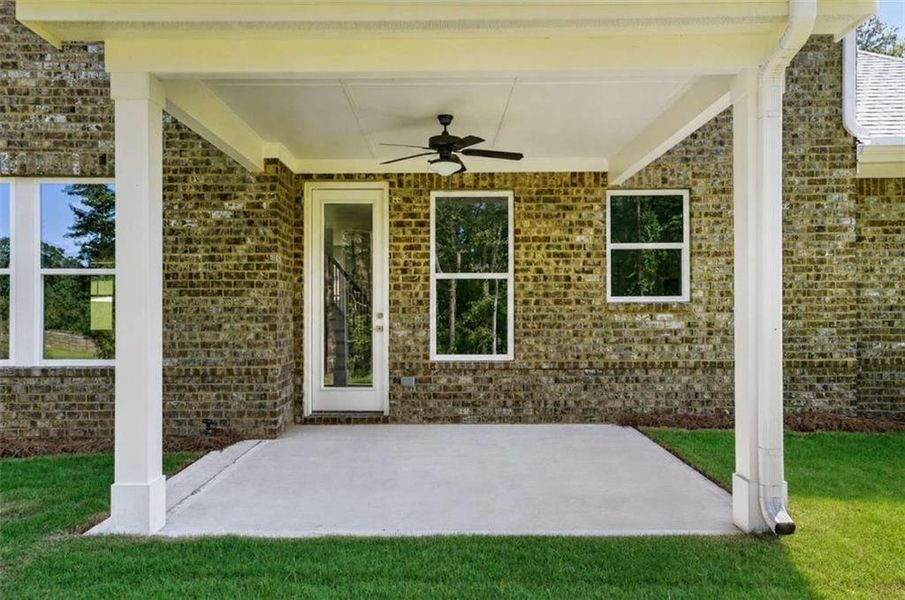 Exterior details and patio area of a home in Patillo Manor, Stockbridge (Image 4). Exterior details and patio area of a home in Patillo Manor, Stockbridge (Image 4).