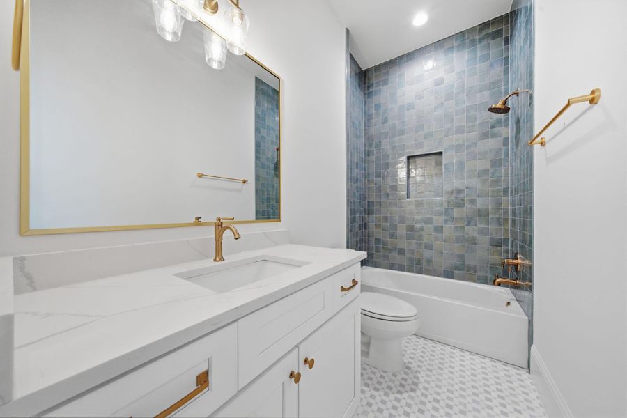 Furnished interior view inside a new home in , Houston (Image 18).