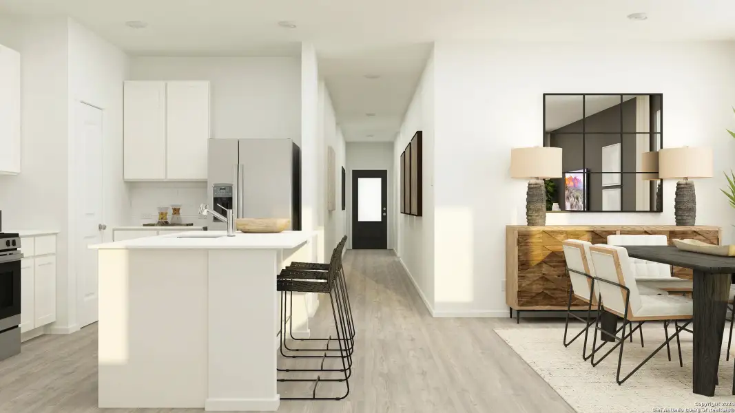 Furnished interior view inside a new home in Guadalupe Heights, Seguin (Image 7).