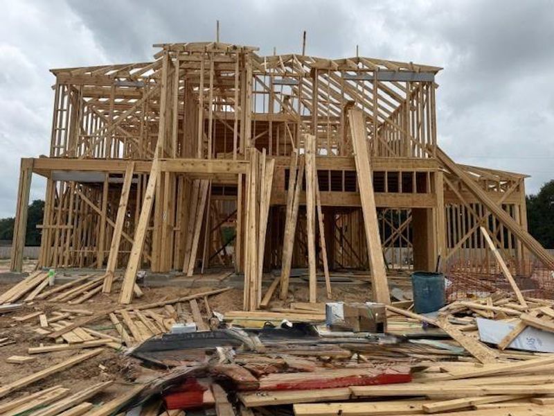 In-progress construction of a new home in Tompkins Reserve, Katy, TX (Image 12).
