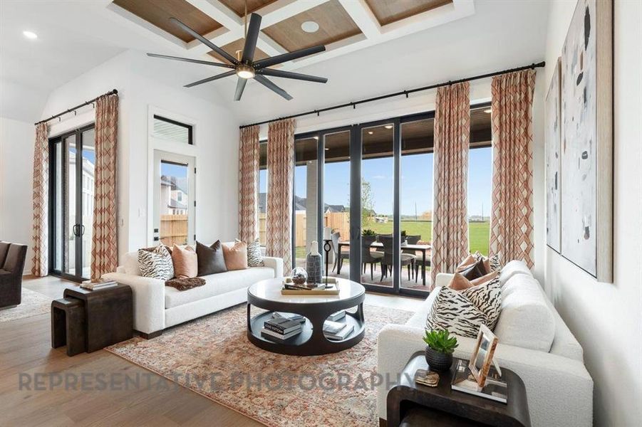 Furnished interior view inside a new home in Pecan Square: 60ft. lots, Northlake (Image 10).