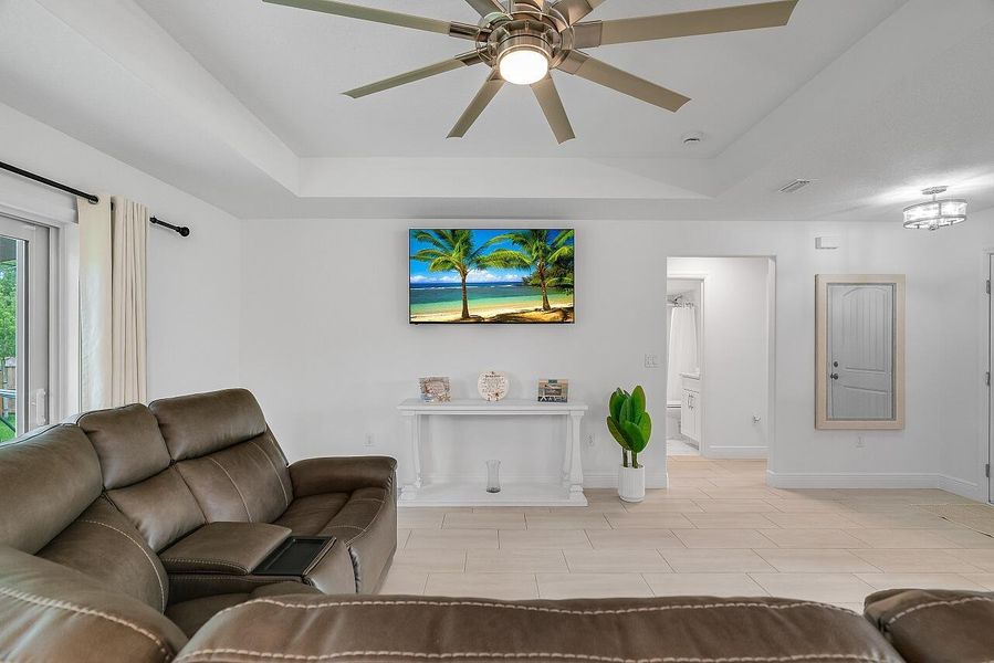 Furnished interior view inside a new home in , Vero Beach (Image 11). Furnished interior view inside a new home in , Vero Beach (Image 11).