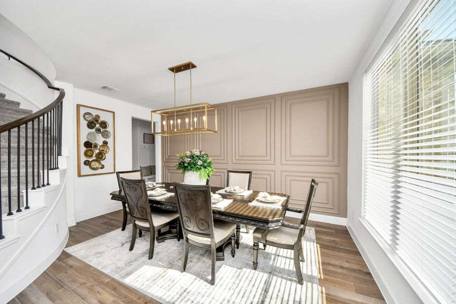 Furnished interior view inside a new home in Legacy Prairie at Katy Court, Katy (Image 17).