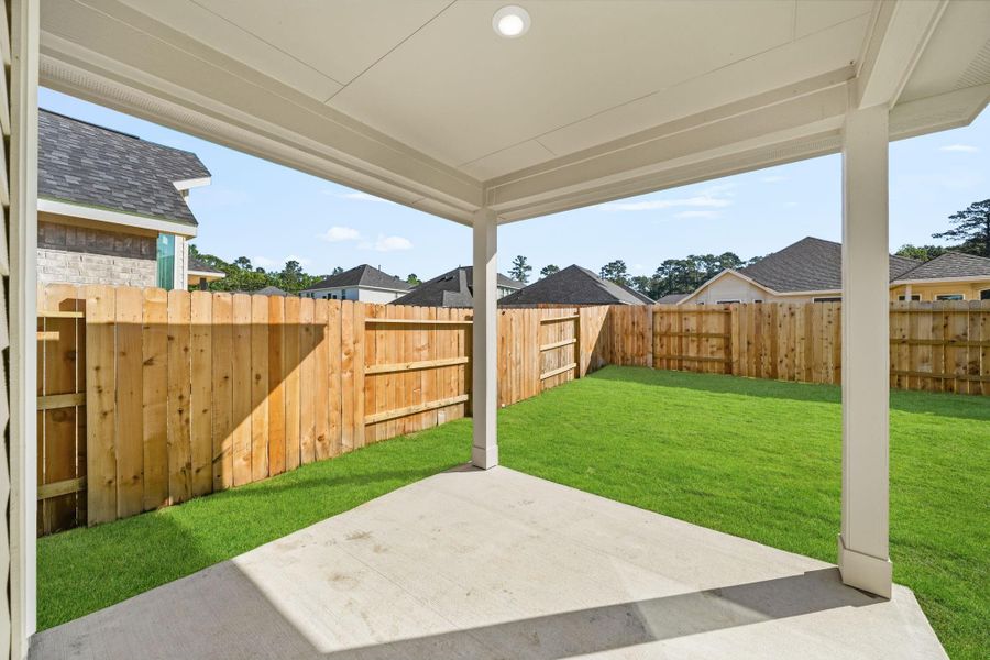 Exterior details and patio area of a home in Audubon, Magnolia (Image 2). Exterior details and patio area of a home in Audubon, Magnolia (Image 2).
