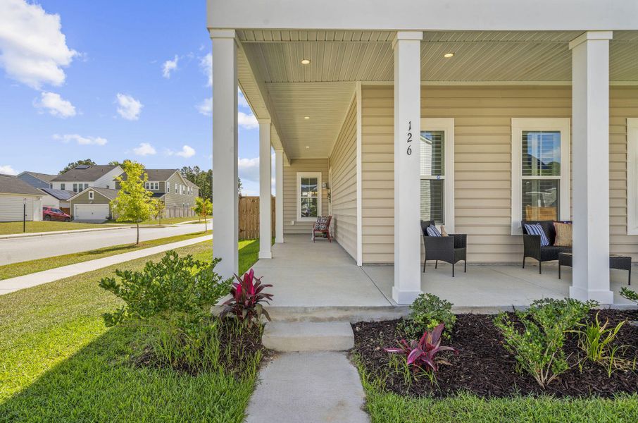 Exterior details and patio area of a home in , Summerville (Image 35).
