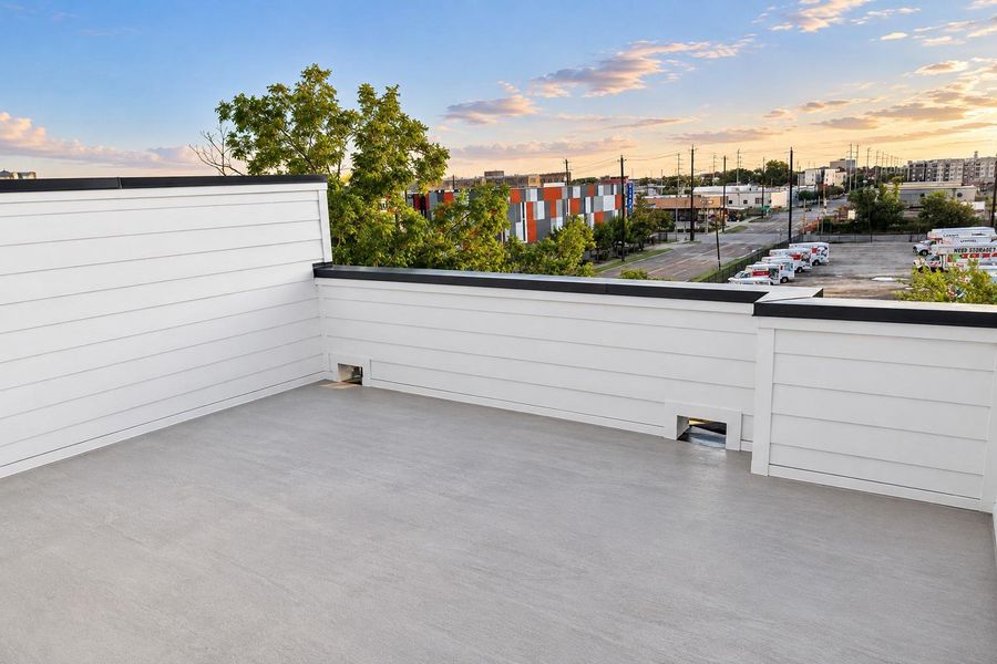 Exterior details and patio area of a home in , Houston (Image 25).
