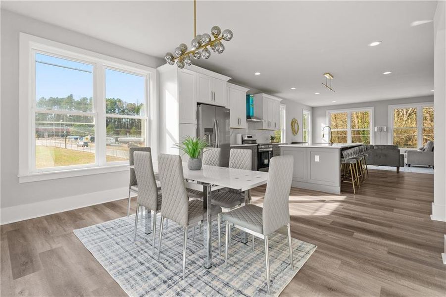 Furnished interior view inside a new home in , Atlanta (Image 17).