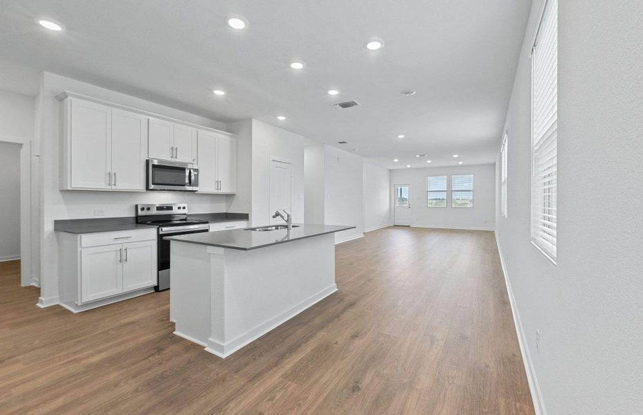 Furnished interior view inside a new home in Sonterra, Jarrell (Image 6).