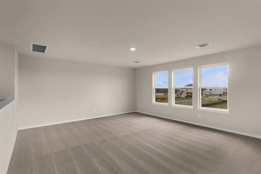 Representative unfurnished interior of a home built from the Sofia by Chesmar Homes in Briarwood, Elgin (Image 8).