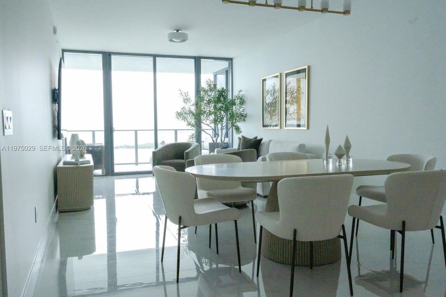Furnished interior view inside a new home in , Miami (Image 13).