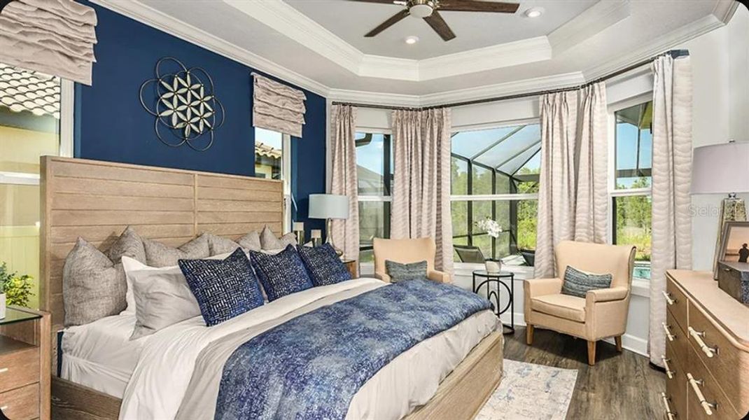 Furnished interior view inside a new home in Esplanade at Wiregrass Ranch, Wesley Chapel (Image 11). Furnished interior view inside a new home in Esplanade at Wiregrass Ranch, Wesley Chapel (Image 11).