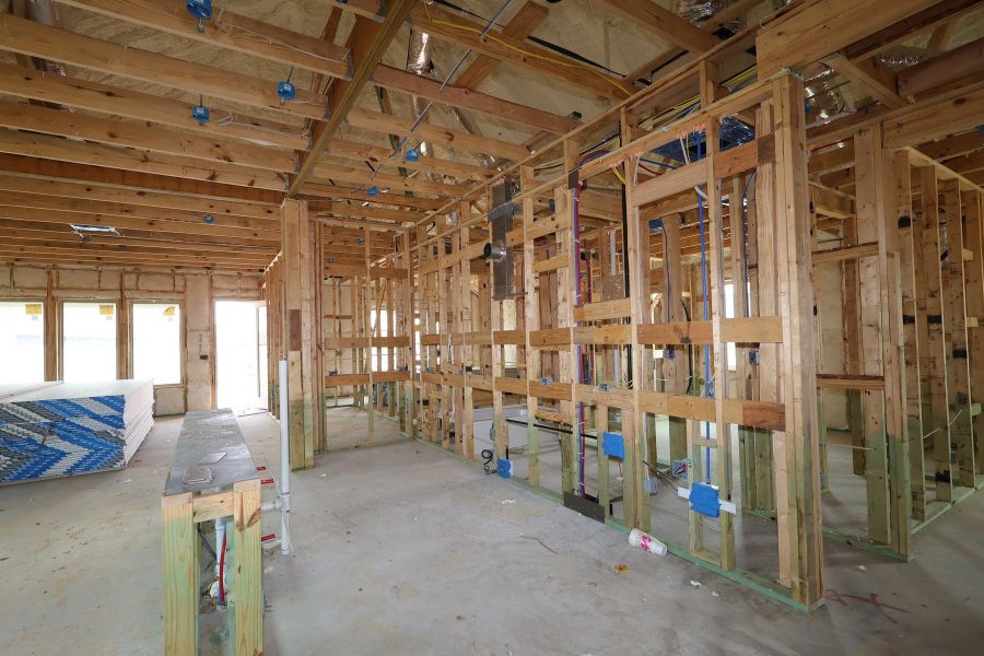 In-progress construction of a new home in Escondido - Retreat Collection, Magnolia, TX (Image 3).