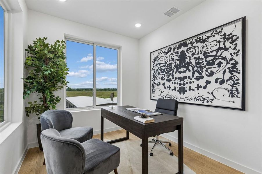 Furnished interior view inside a new home in , Dallas (Image 11).