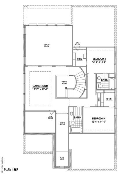 Plan 1567 2nd Floor