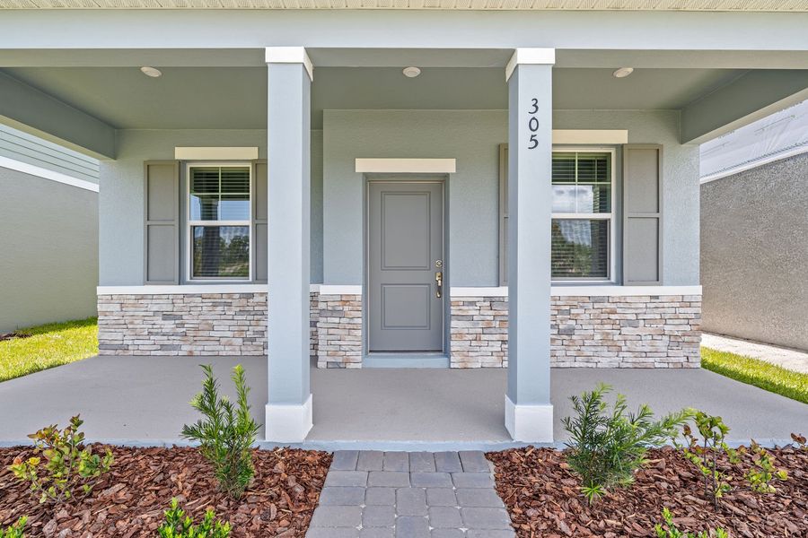 Exterior details and patio area of a home in Brack Ranch, St. Cloud (Image 32). Exterior details and patio area of a home in Brack Ranch, St. Cloud (Image 32).