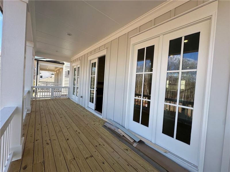 Exterior details and patio area of a home in Waterside Single Family, Peachtree Corners (Image 24).