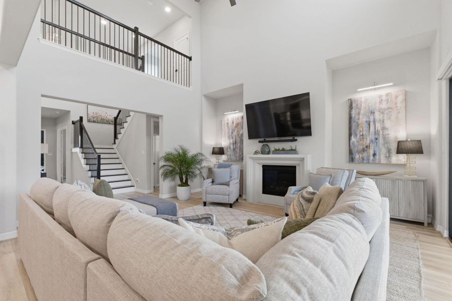 Furnished interior view inside a new home in Sunterra 45ft, Katy (Image 18).