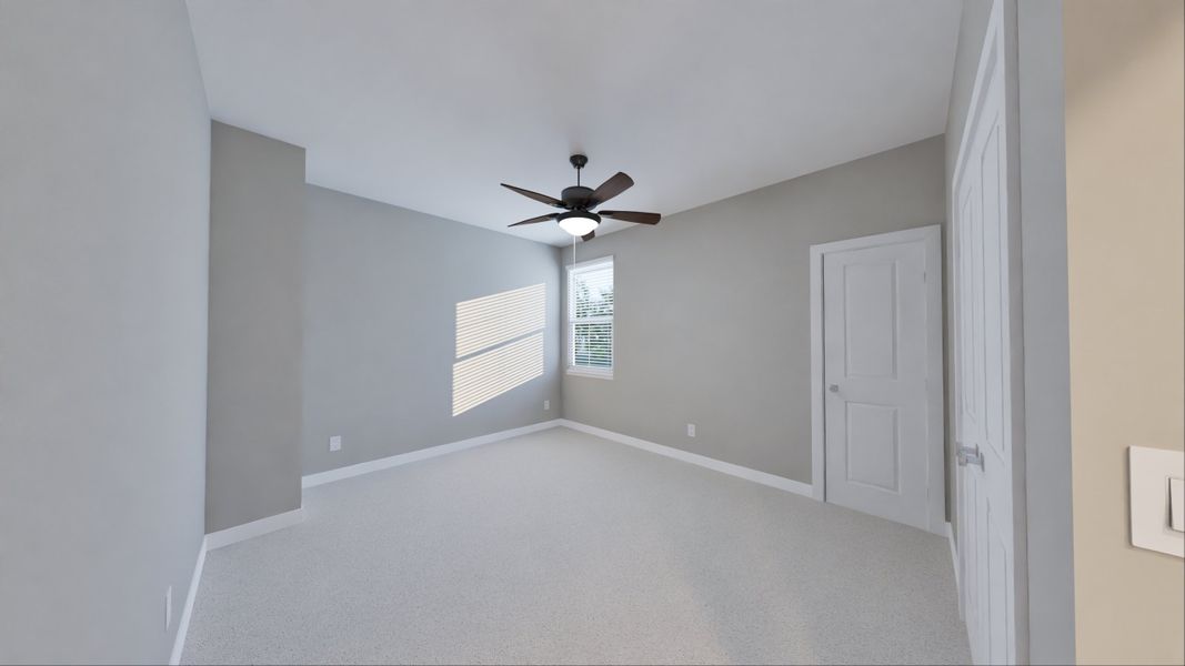Representative unfurnished interior of a home built from the Amelia by Tricoast Homes in Summer Place  35', Montgomery (Image 16).