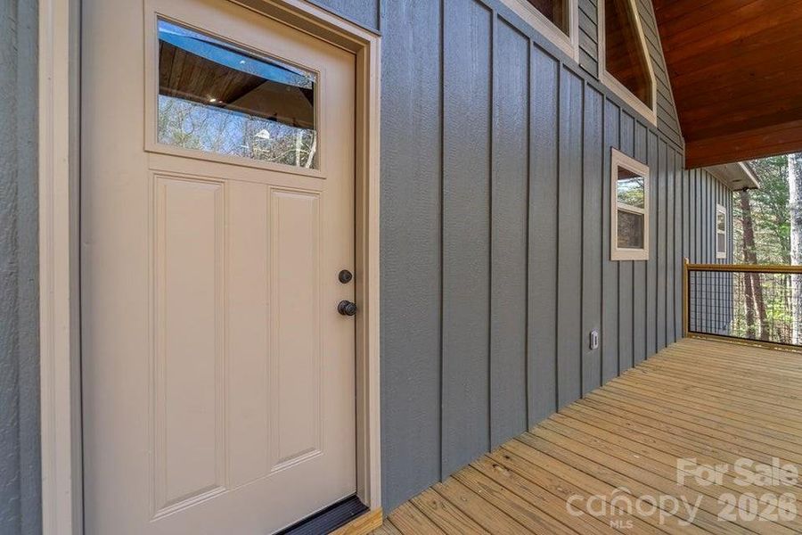 Exterior details and patio area of a home in , Murphy (Image 26).