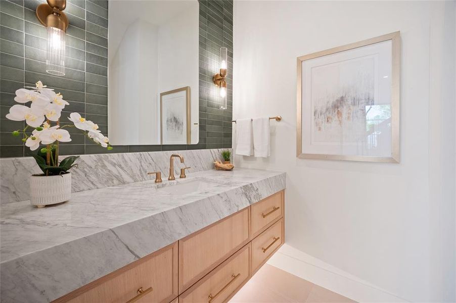 Furnished interior view inside a new home in , Dallas (Image 13).