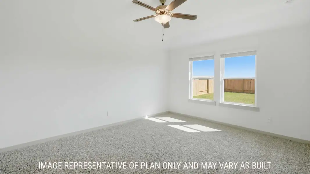 Representative unfurnished interior of a home built from the Texas Cali by D.R. Horton in Woodland Park, Beaumont (Image 20).