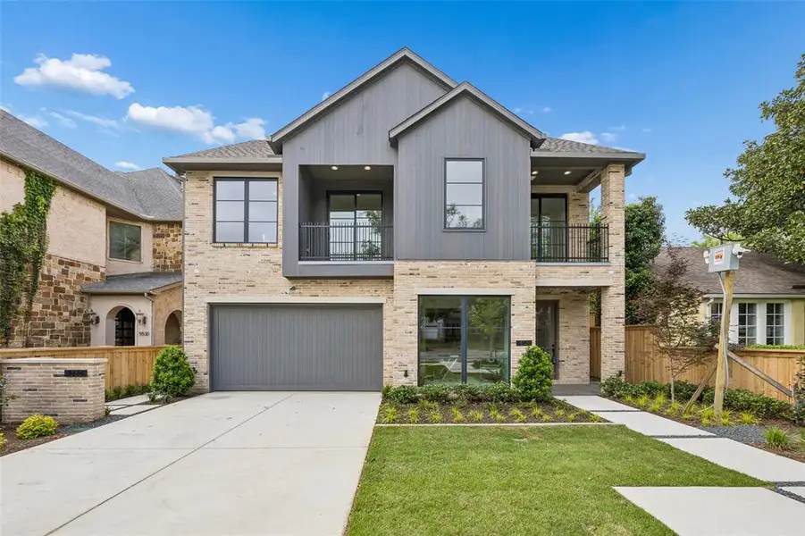 Front exterior of a new home in , Dallas, TX, highlighting curb appeal (Image 1). Front exterior of a new home in , Dallas, TX, highlighting curb appeal (Image 1).