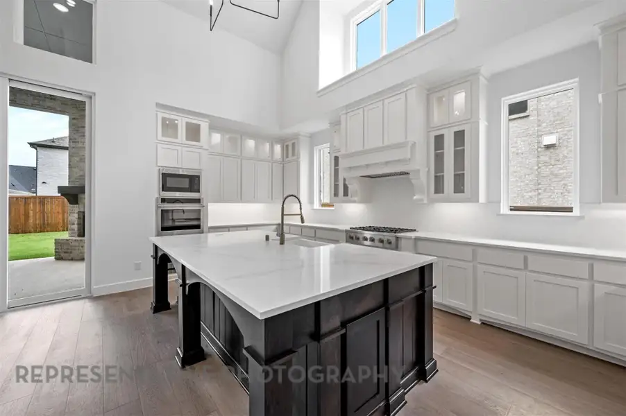 Furnished interior view inside a new home in Elyson: 80ft. lots, Katy (Image 5).