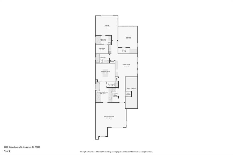 Second floor - generous primary suite with sitting area, exterior balcony & a large common/family area make this a wonderful family home!