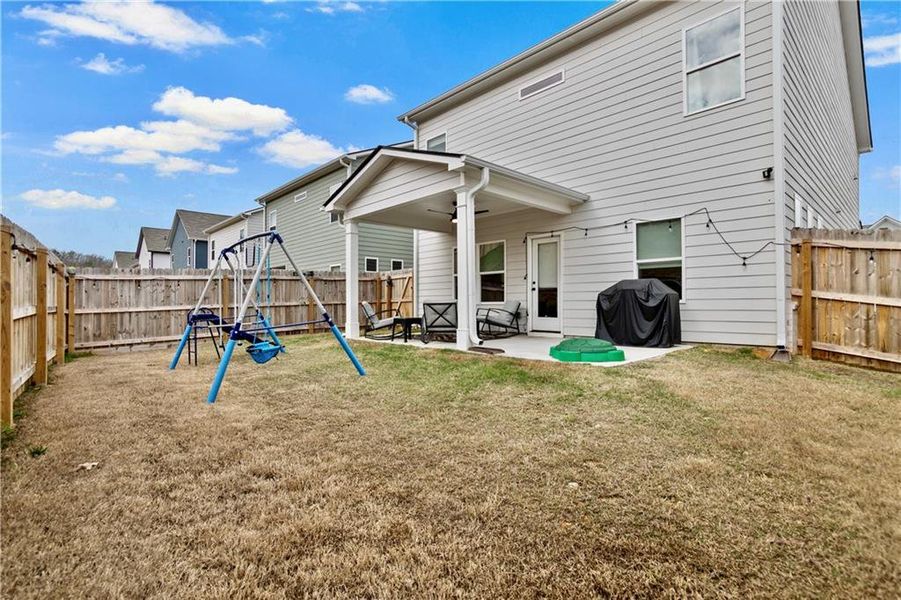 Exterior details and patio area of a home in , Cartersville (Image 4).