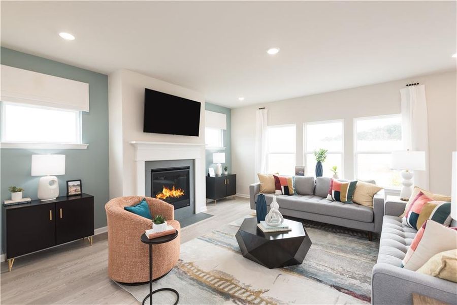 Furnished interior view inside a new home in Martin Springs - Estate Series, Lawrenceville (Image 15).
