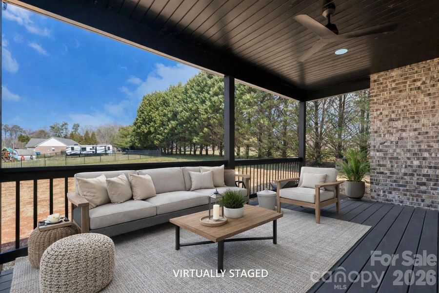Exterior details and patio area of a home in , Lincolnton (Image 19).
