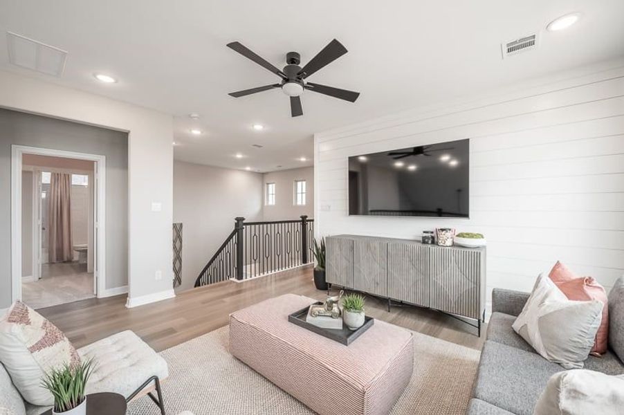 Furnished interior view inside a new home in Woodson’s Reserve 45′, Spring (Image 19).