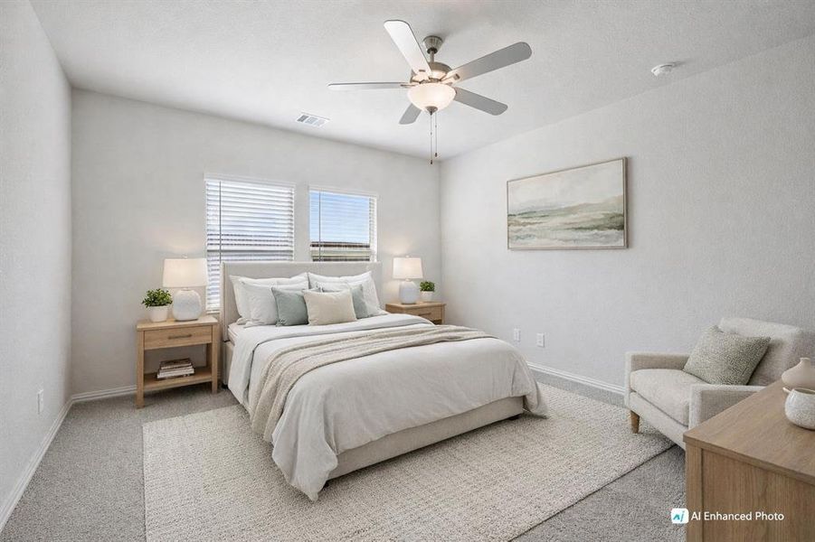 Furnished interior view inside a new home in Lakehaven - Spring Series, Farmersville (Image 6).