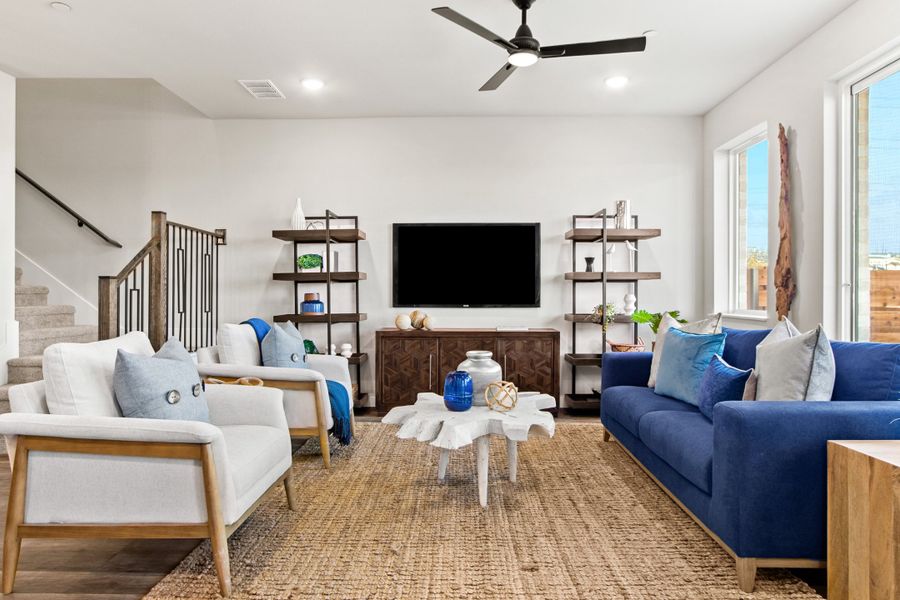 Furnished interior view inside a new home in Wildridge, Oak Point (Image 5).