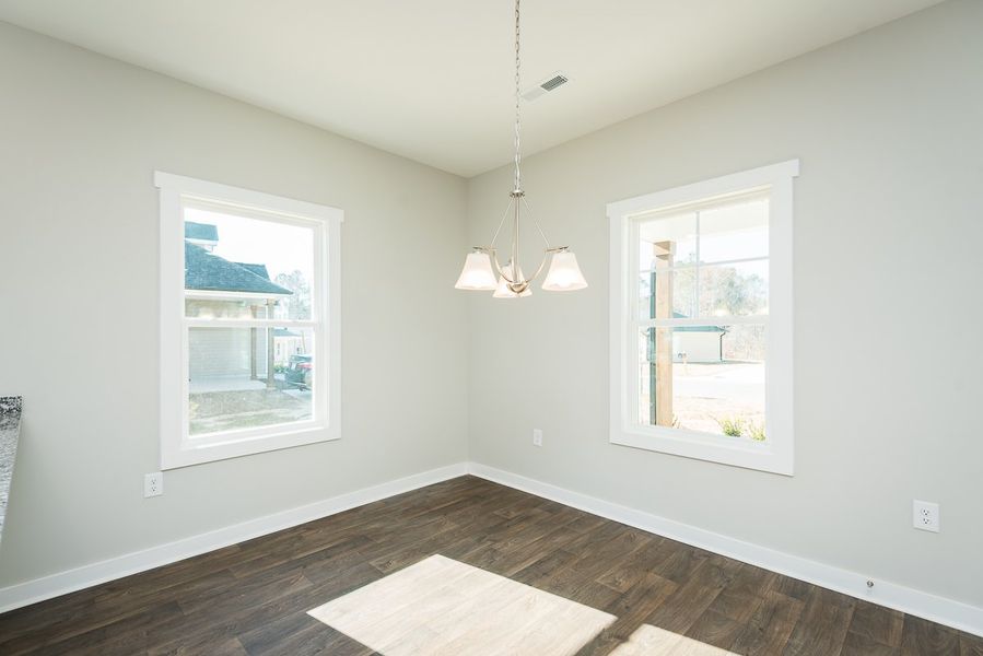 Representative unfurnished interior of a home built from the Thomas by Foundation Home Builders LLC in Pinnix Loop, Burlington (Image 19).