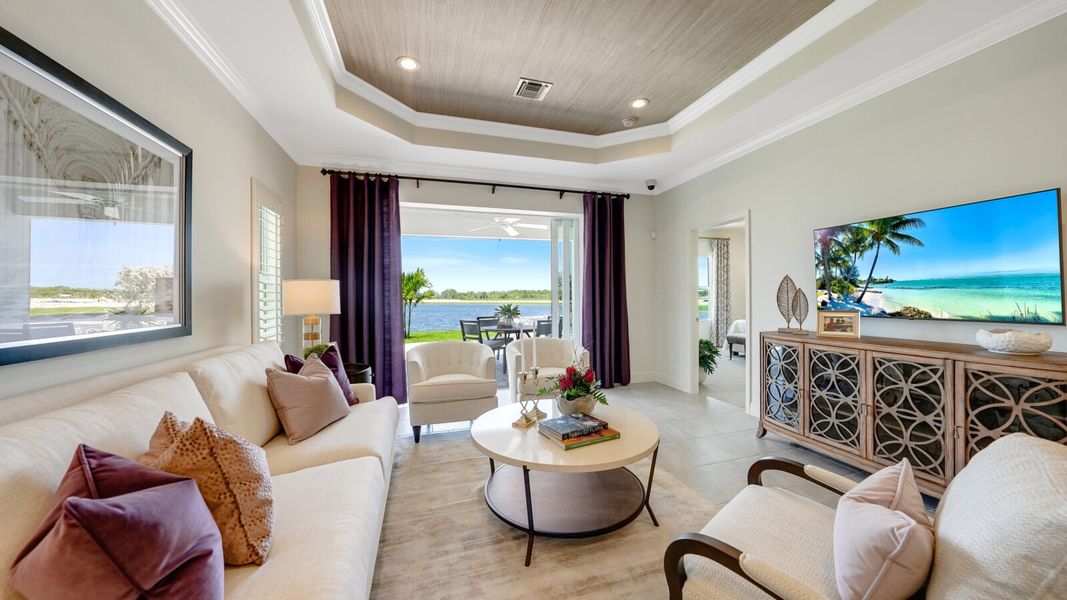 Representative furnished interior of a home built from the Dream 2 by Neal Communities in SkySail, Naples (Image 25).