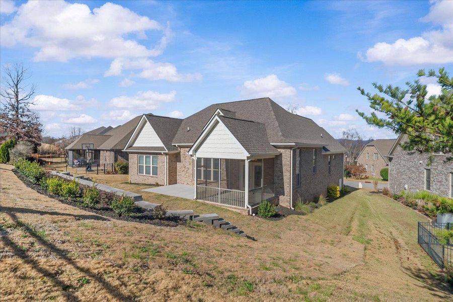 Front exterior of a new home in Lakeside at Blue Ridge Plantation, Taylors, SC, highlighting curb appeal (Image 21).