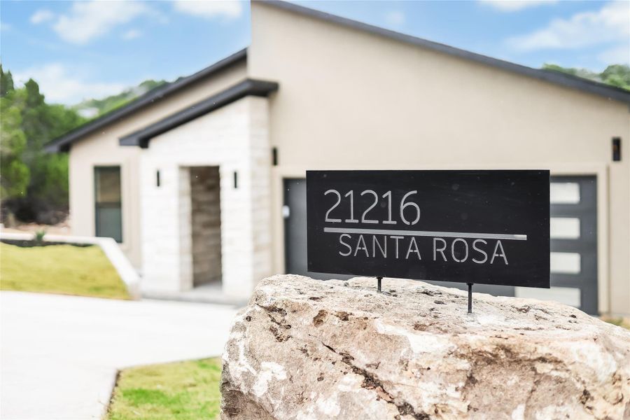 Front exterior of a new home in , Lago Vista, TX, highlighting curb appeal (Image 20). Front exterior of a new home in , Lago Vista, TX, highlighting curb appeal (Image 20).