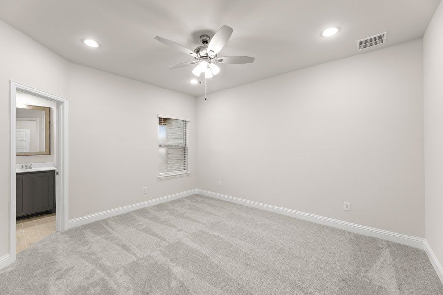 Representative exterior photo of a completed home built from the Buchanan by Impression Homes in Timber Ridge, Corinth, TX (Image 15). Representative exterior photo of a completed home built from the Buchanan by Impression Homes in Timber Ridge, Corinth, TX (Image 15).