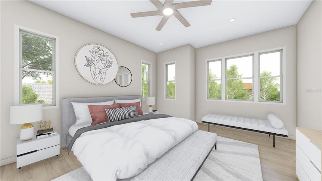 Furnished interior view inside a new home in , Tampa (Image 11).