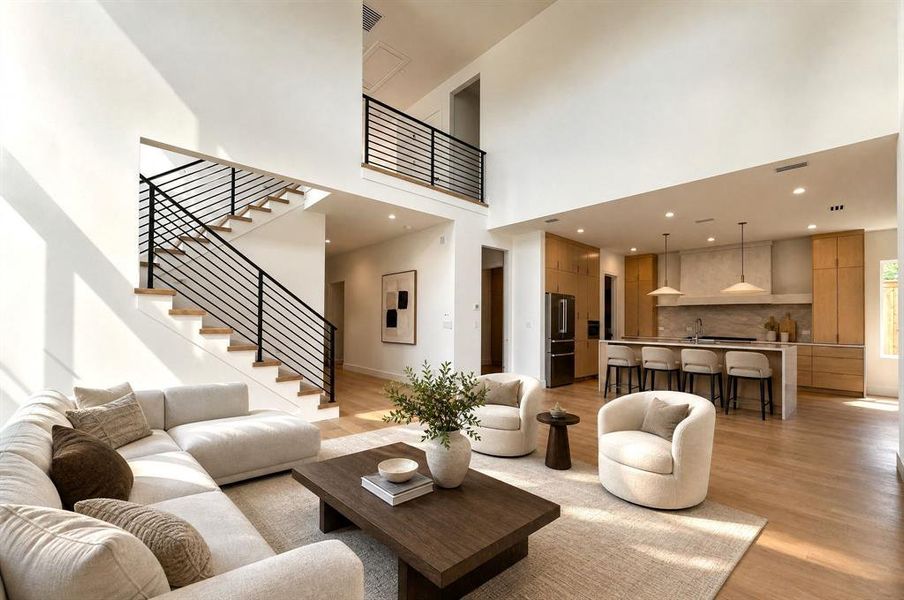 Furnished interior view inside a new home in , Dallas (Image 11).